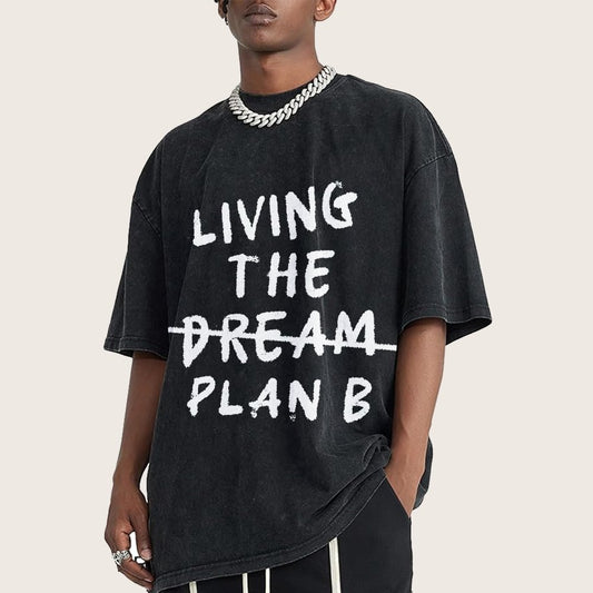 Living Plan B Vintage Distressed T-shirt