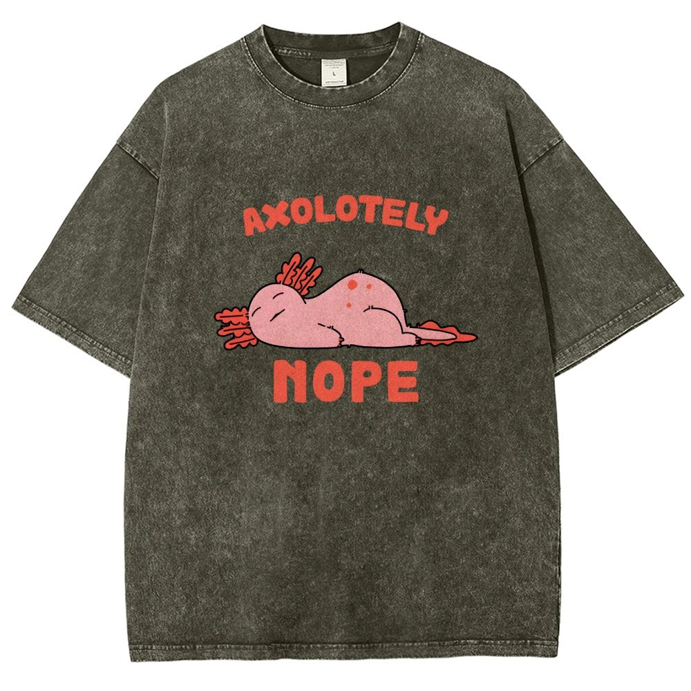 Axo Nope Vintage Distressed T-shirt