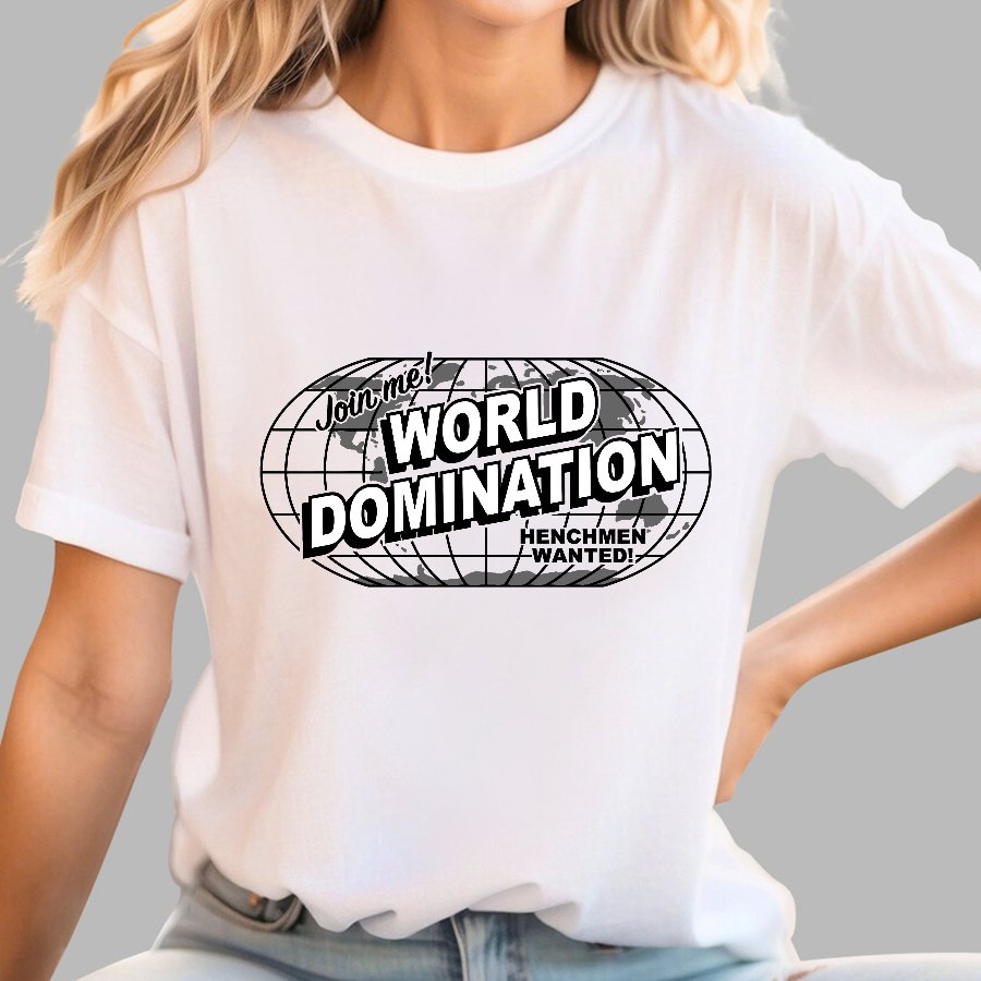 Ask Me About My Plans for World Domination Geek T-Shirt