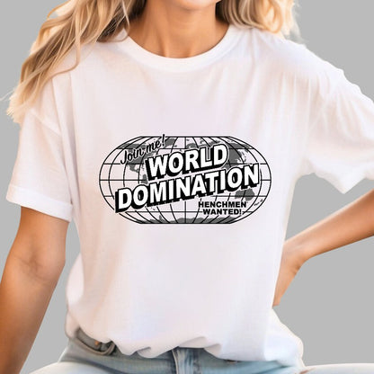 Ask Me About My Plans for World Domination Geek T-Shirt