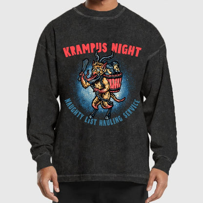 Krampus Night Washed Long Sleeve Tee