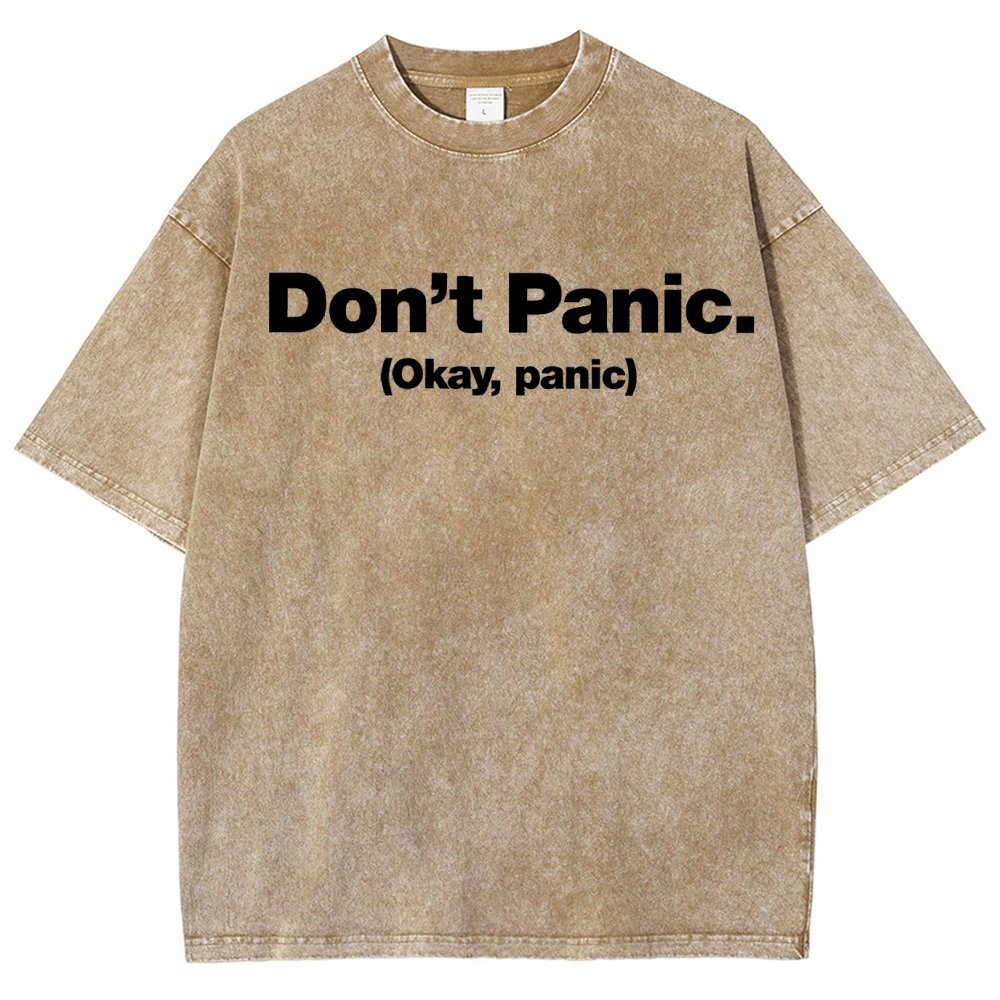 Okay Panic Vintage Distressed T-shirt
