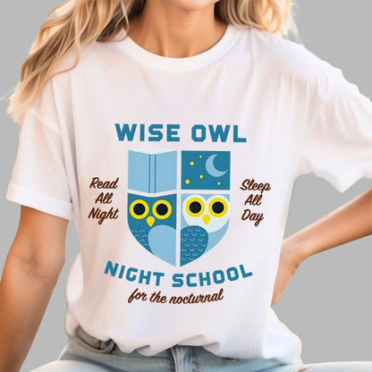 Wise Owl Night School Unisex Geek T-Shirt