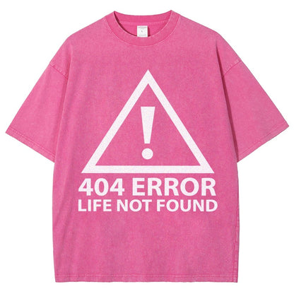 404 Error Life Not Found Vintage Distressed T-shirt