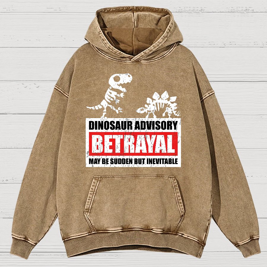 Betrayal Warning Vintage Distressed Hoodie