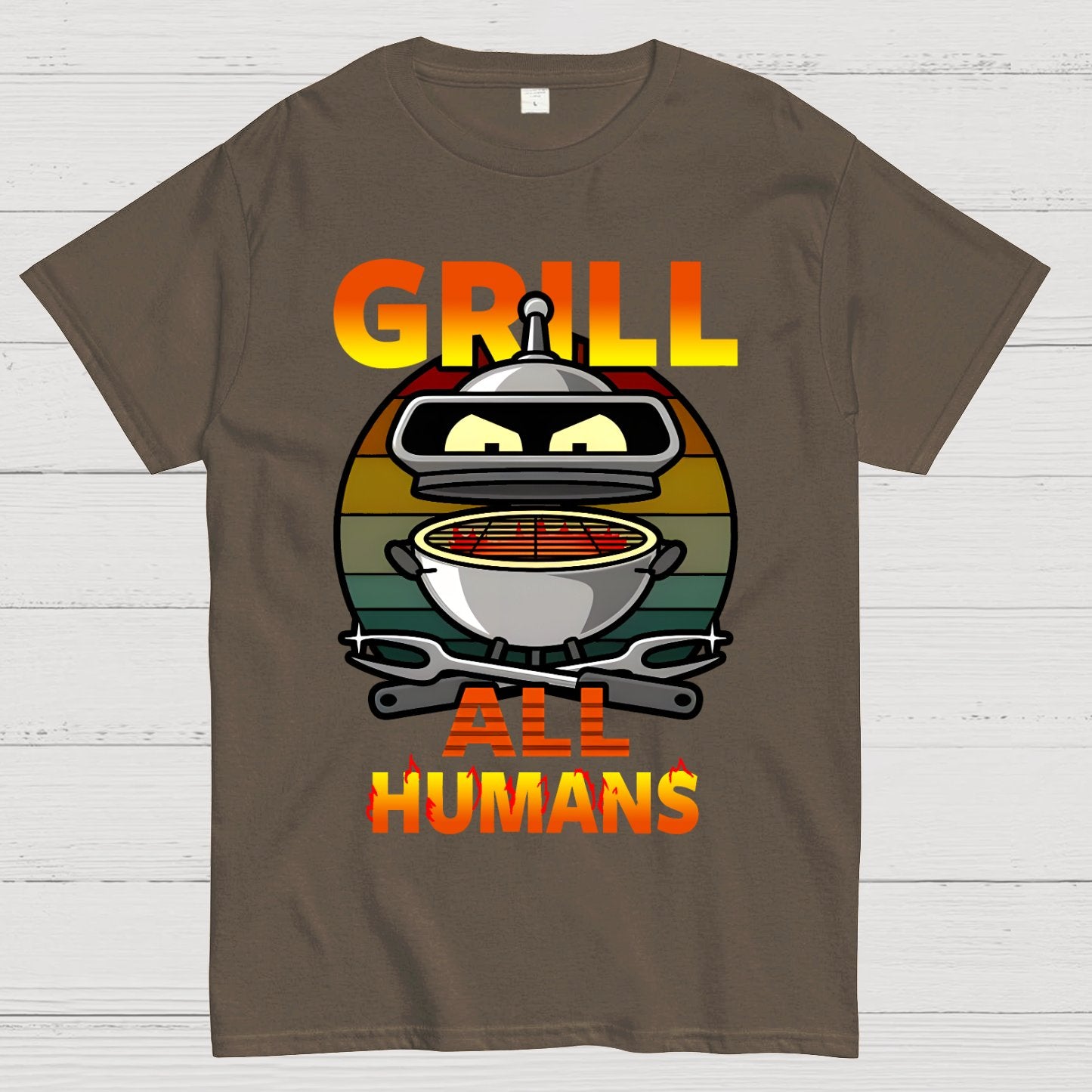 Grill All Humans Geek T-Shirt