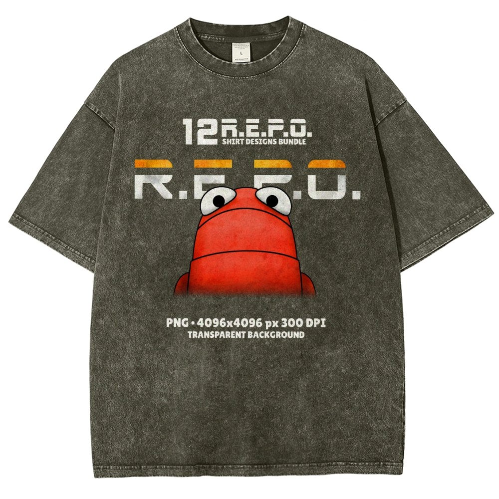 R.E.P.O. Game Funny Meme Vintage Distressed T-shirt