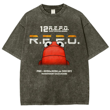 R.E.P.O. Game Funny Meme Vintage Distressed T-shirt