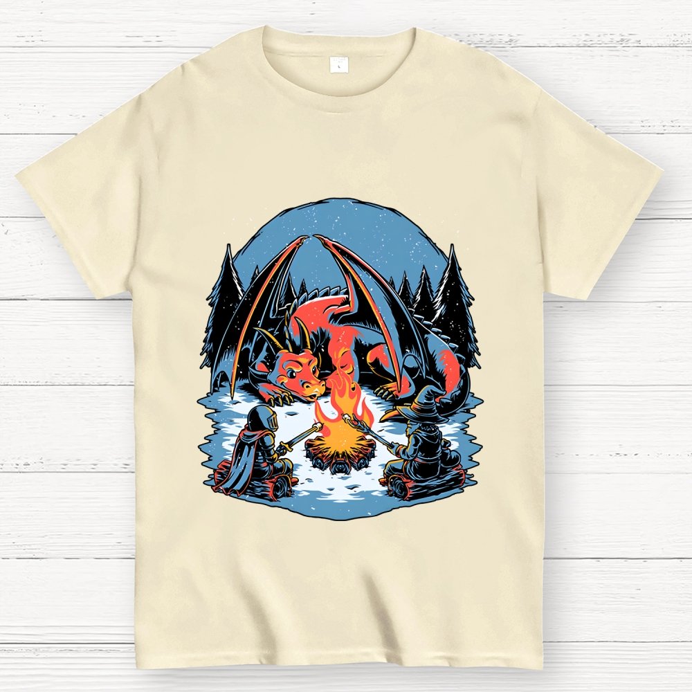 Cozy Dragon Fantasy Geek T-Shirt