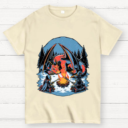 Cozy Dragon Fantasy Geek T-Shirt