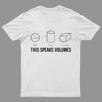 This Speaks Volumes Geeky T-Shirt