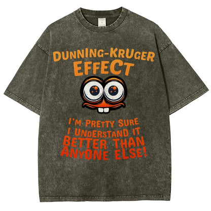 Dunning-Kruger-Effekt Vintage Distressed T-shirt
