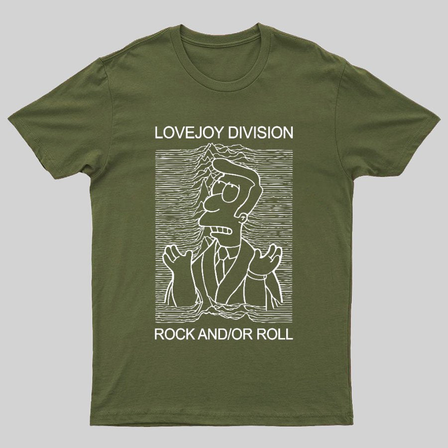 Joyful Division Rock And/Or Roll Geeky T-Shirt