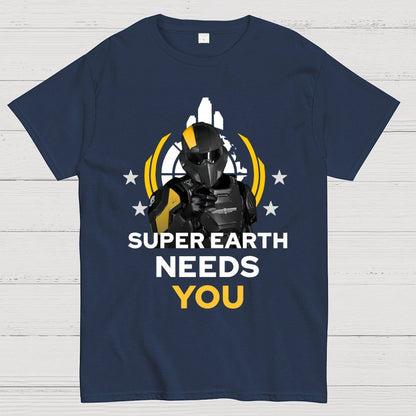 Super Earth Needs You Geek T-Shirt