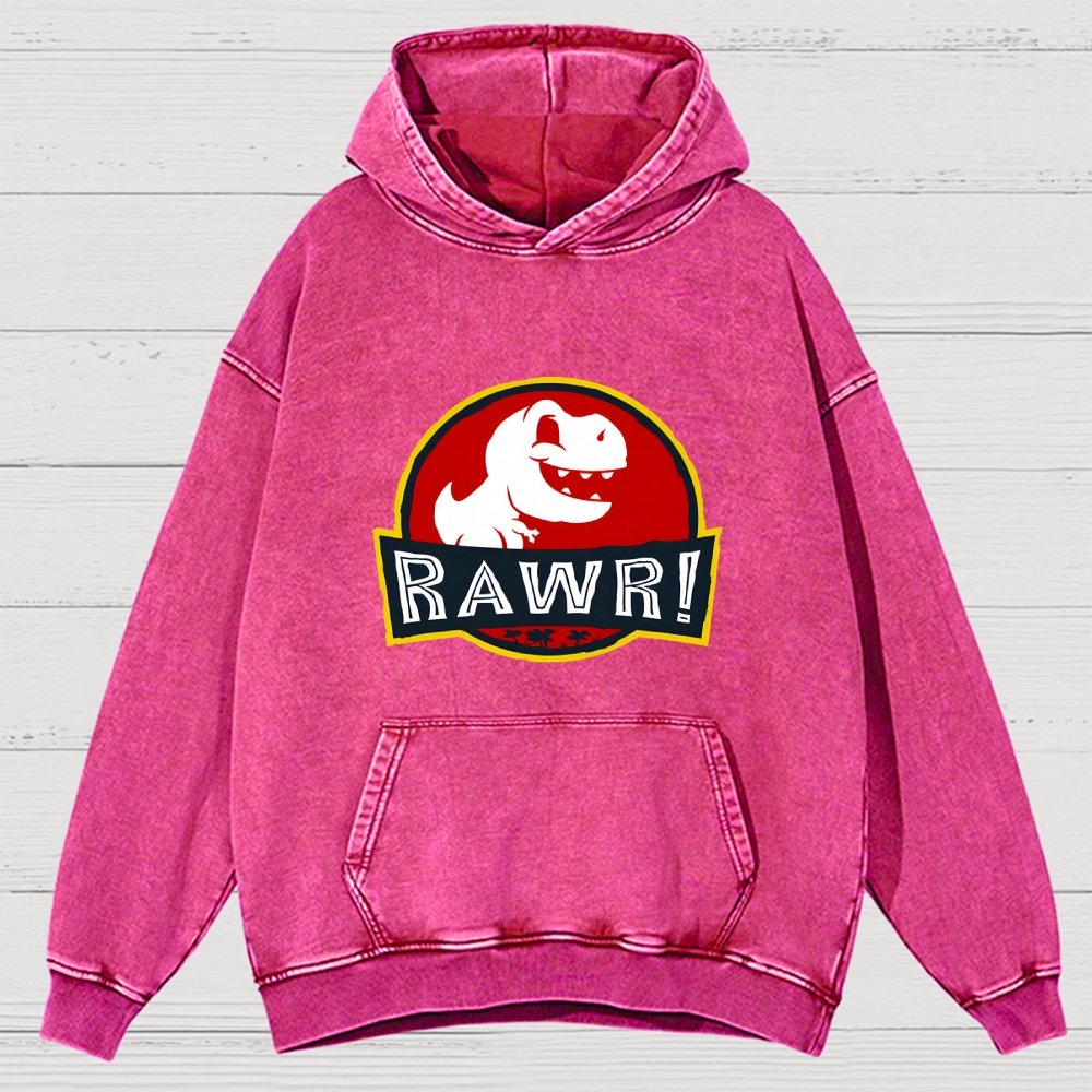 RAWR! Vintage Distressed Hoodie