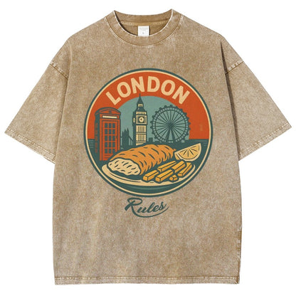 Rules.Century-Old Restaurant Vintage Distressed T-shirt