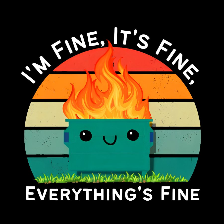 Its Fine Im Fine Everythings Fine Geek T-Shirt