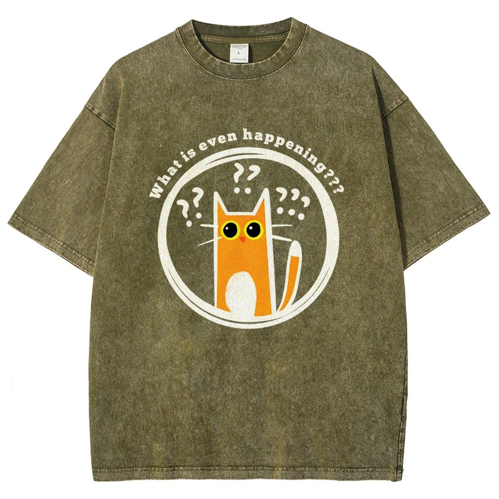What is Even Happening Vintage Distressed T-shirt
