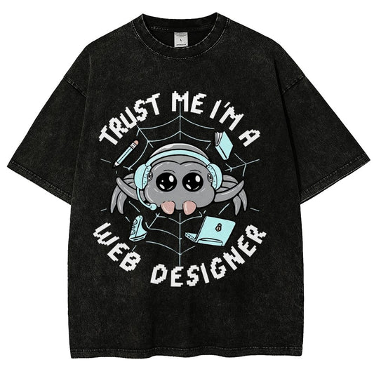 TRUST ME I'M A WEB DESIGNER Vintage Distressed T-shirt