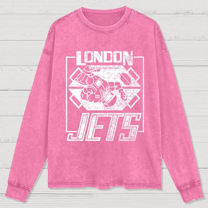 London Jets Washed Long Sleeve Tee