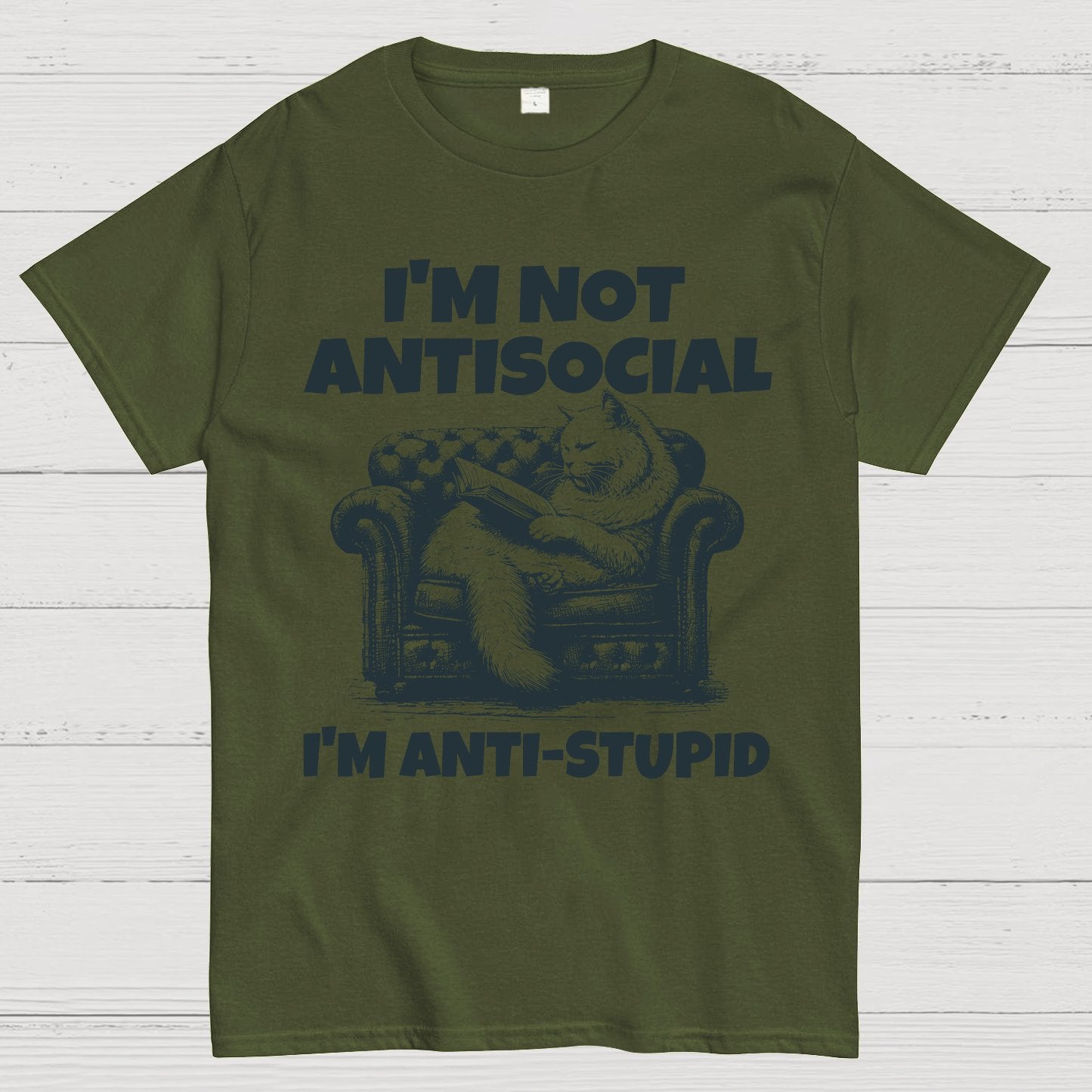 Im Not Anti Social Im Anti Stupid Geek T-Shirt