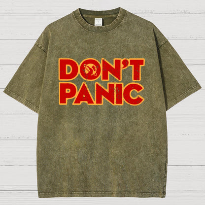 Dont Panic Vintage Distressed T-shirt