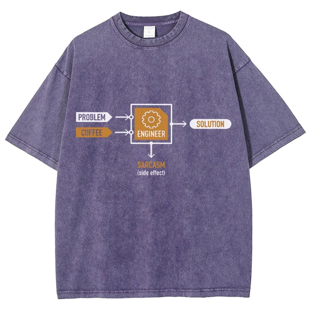 Funny ENGINEER Vintage Distressed T-shirt