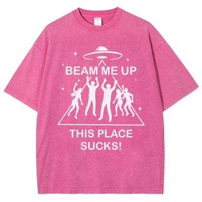 Warp Me Away Vintage Distressed T-shirt