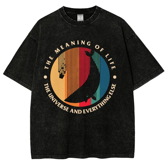 The Meaning Of Life - The Universe And Everything Else Vintage Distressed T-shirt