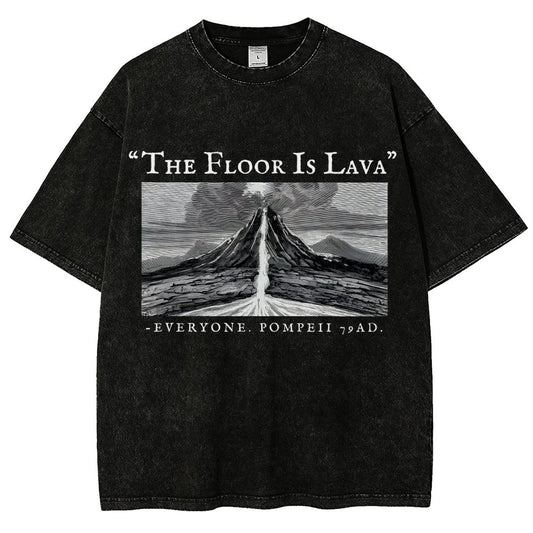 The Floor Is Lava Everyone Vintage Distressed T-shirt