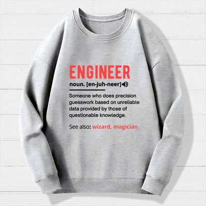Engineer Definition Geek Cotton Sweatshirt