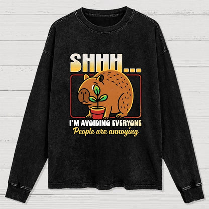 People are Annoying Washed Long Sleeve Tee