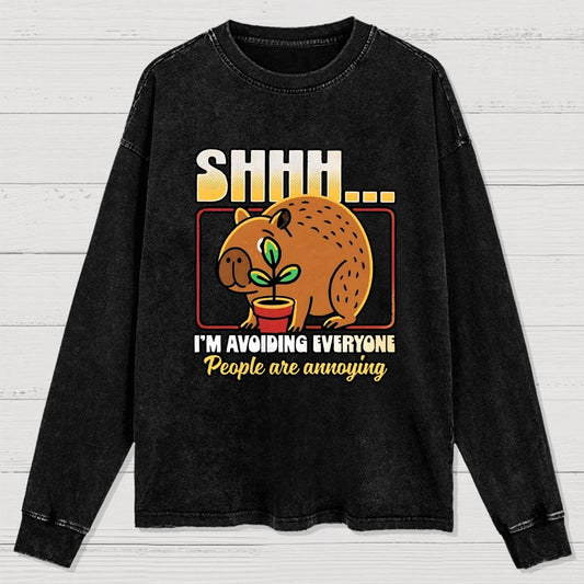 People are Annoying Washed Long Sleeve Tee