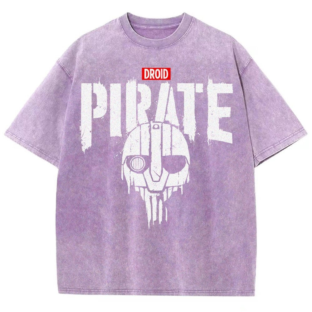 Droid Pirate Vintage Distressed T-shirt