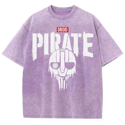 Droid Pirate Vintage Distressed T-shirt
