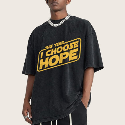 I Choose Hope Vintage Distressed T-shirt