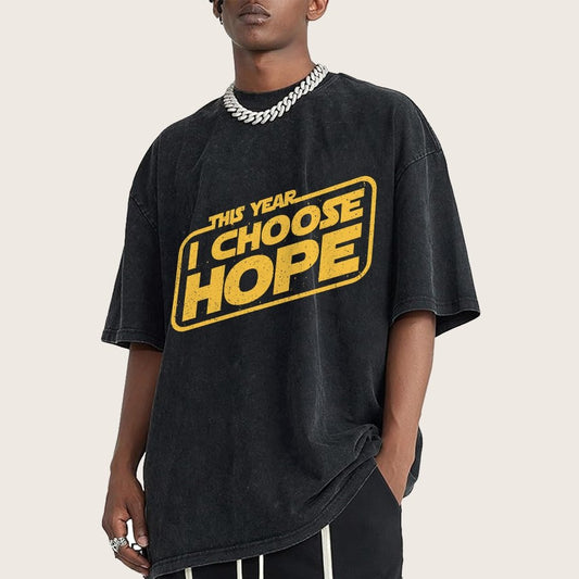 I Choose Hope Vintage Distressed T-shirt