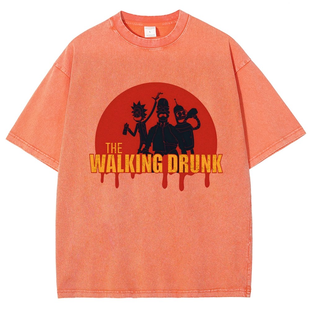 The Walking Drunk Vintage Distressed T-shirt
