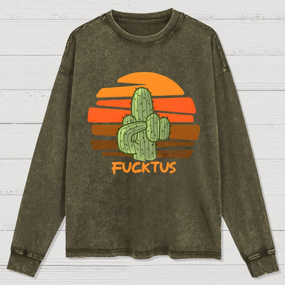 Fucktus Washed Long Sleeve Tee