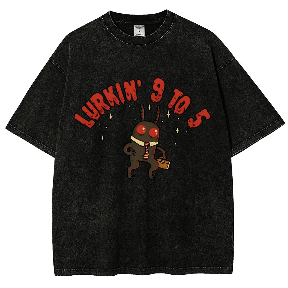 Mothman's Day Job Vintage Distressed T-shirt