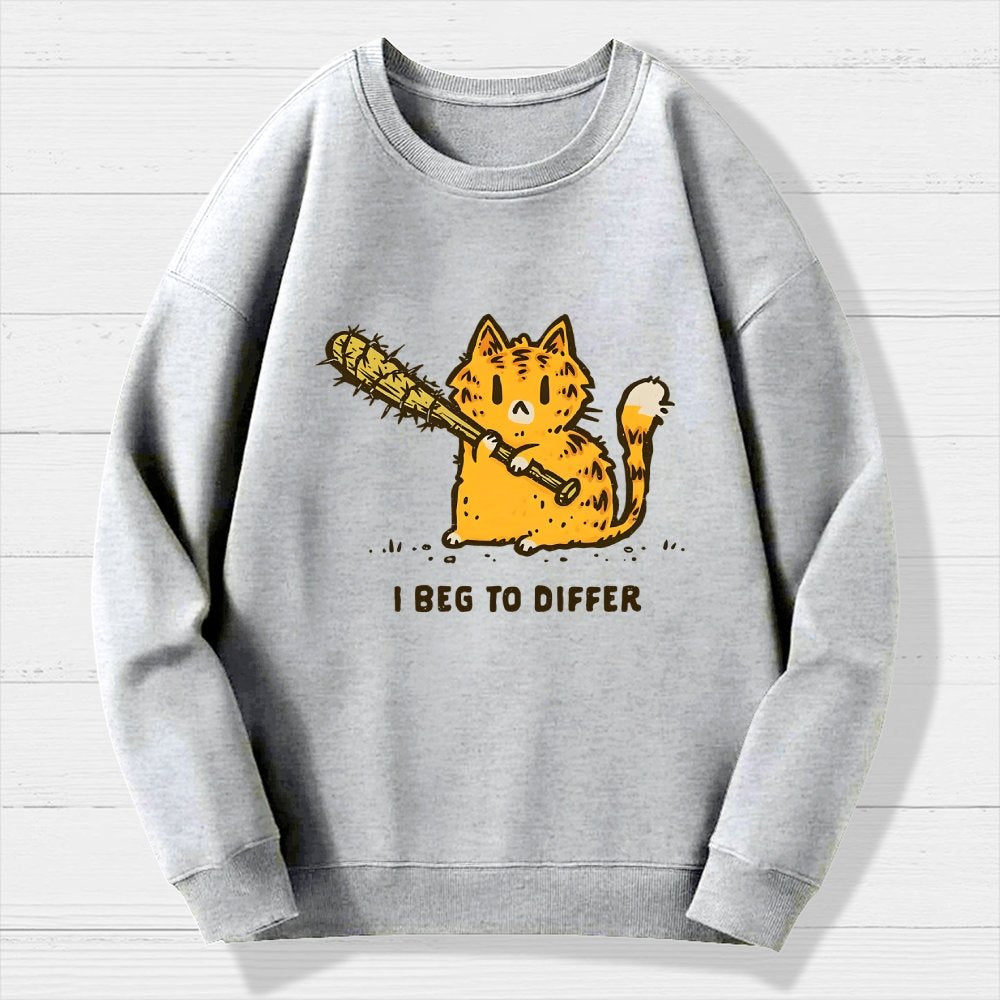 Beg To Differ Geek Cotton Sweatshirt