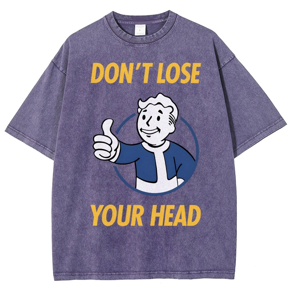 Don't Lose Your Head  Vintage Distressed T-shirt