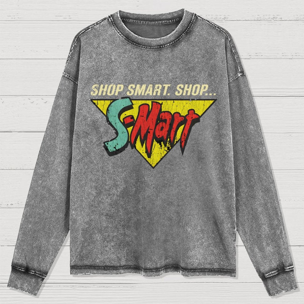 Shop Smart. Shop Smart-Store! Washed Long Sleeve Tee