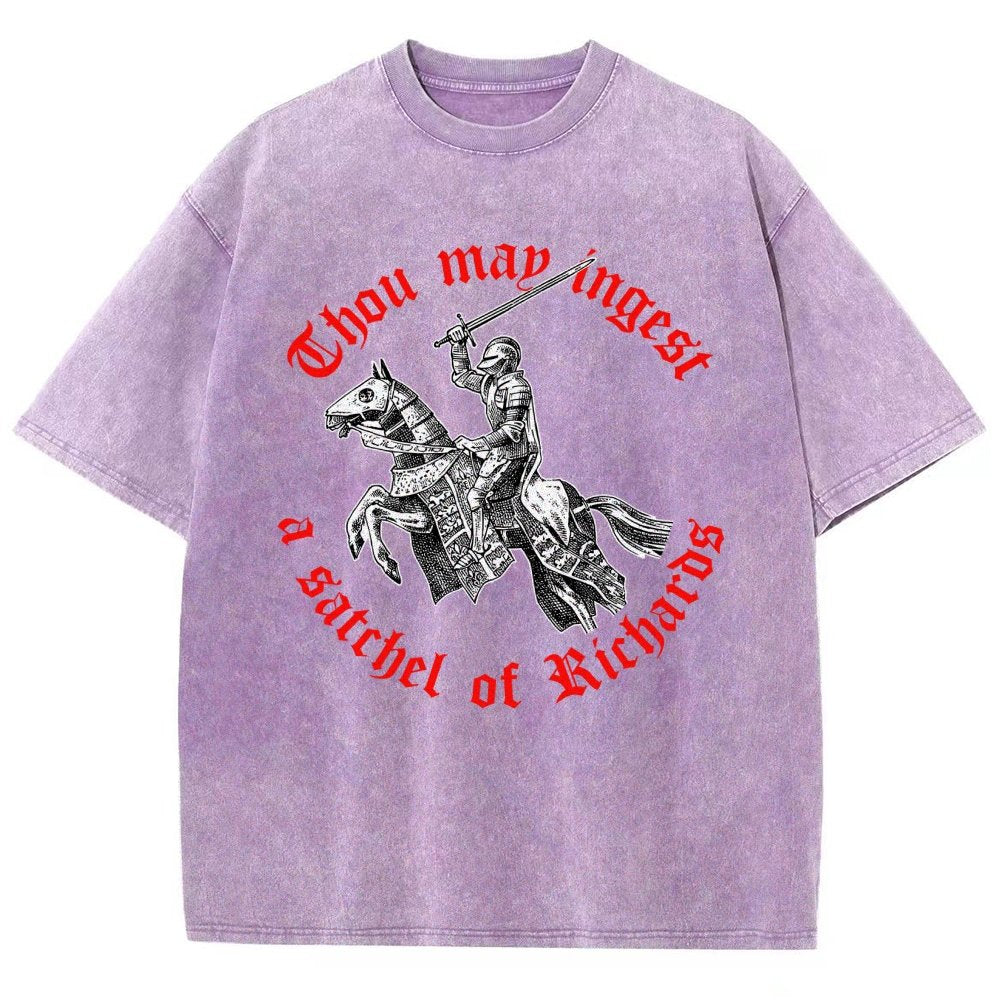 Thou may ingest a satchel of Richards Vintage Distressed T-shirt
