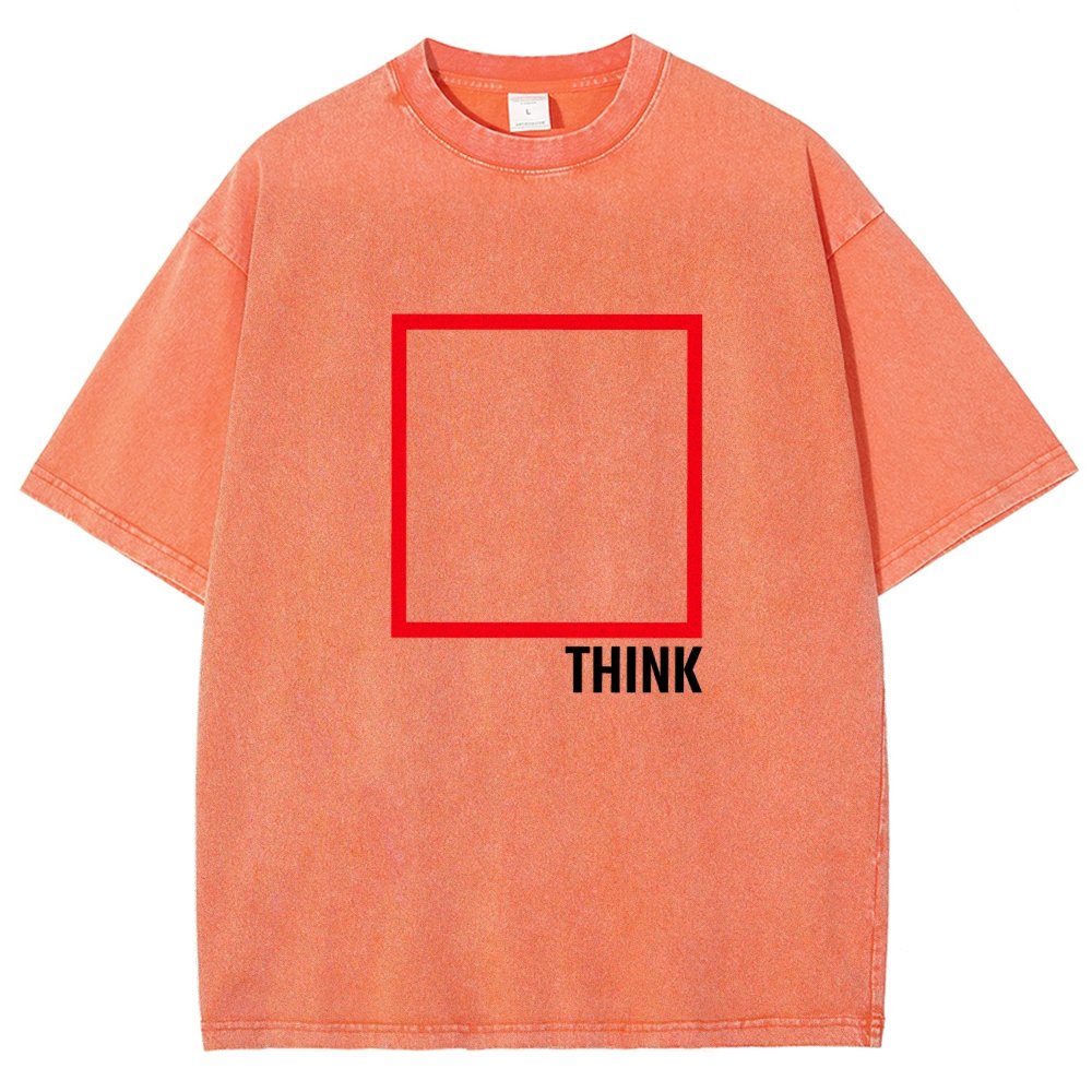 Think Outside The Box Vintage Distressed T-shirt