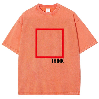 Think Outside The Box Vintage Distressed T-shirt