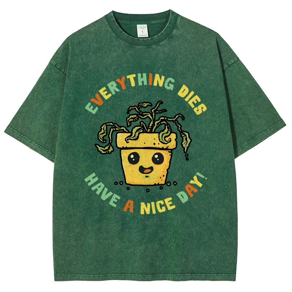 Everything Dies Vintage Distressed T-shirt