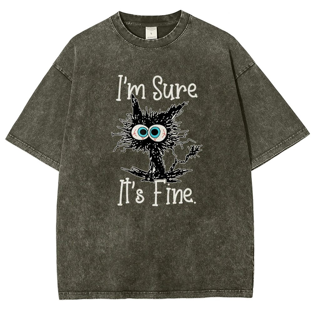 I’M Sure It’S Fine Vintage Distressed T-shirt