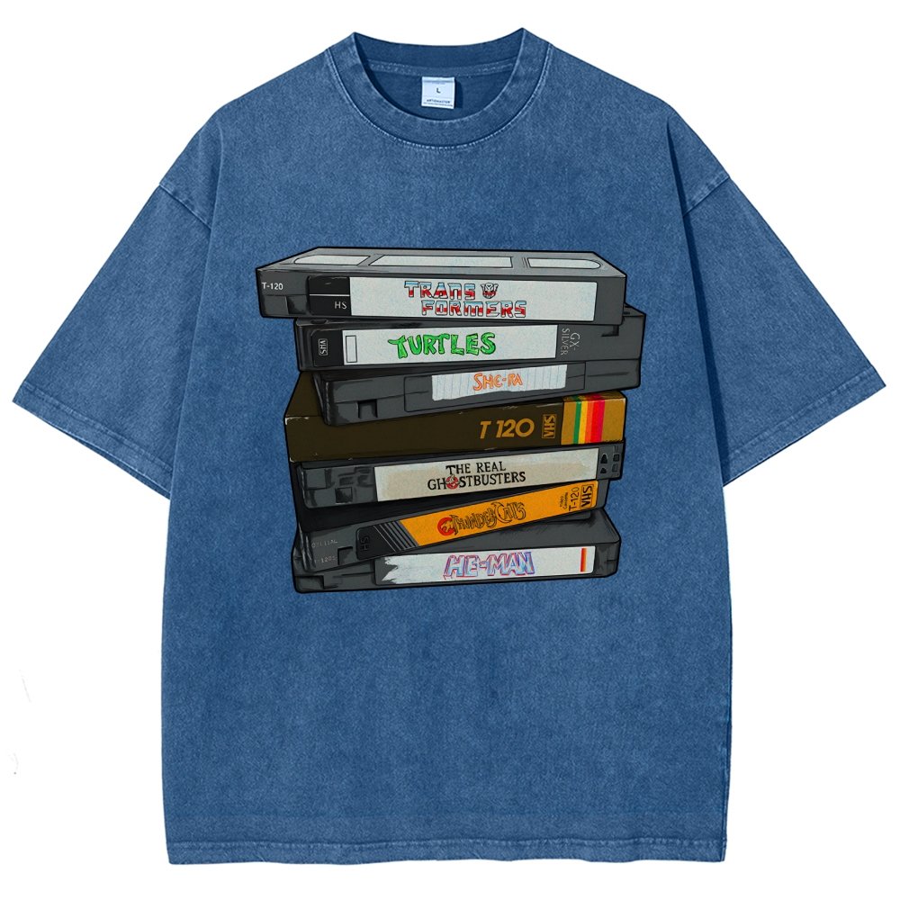 Nostalgic VHS - Action Edition Vintage Distressed T-shirt