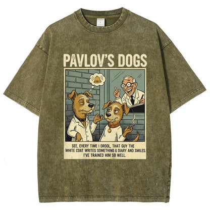 Pavlov's Dogs Art Print Vintage Distressed T-shirt